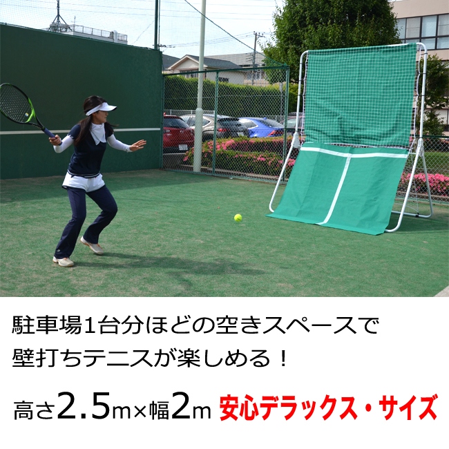 リバウンドネット デラックス (高さ250cm×幅200cm)(Z-23)(テニス 練習器具 トレーニング 練習用ネット)