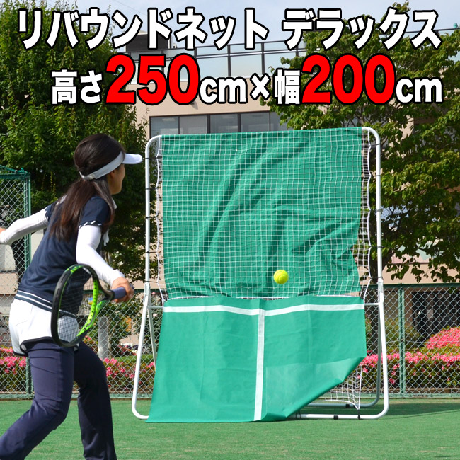 リバウンドネット デラックス (高さ250cm×幅200cm)(Z-23)(テニス 練習器具 トレーニング 練習用ネット)