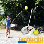 新ストローク練習機<br>「テニスヒット」<br>TennisHit<br>8月下旬発送予定<br>予約受付中<br>