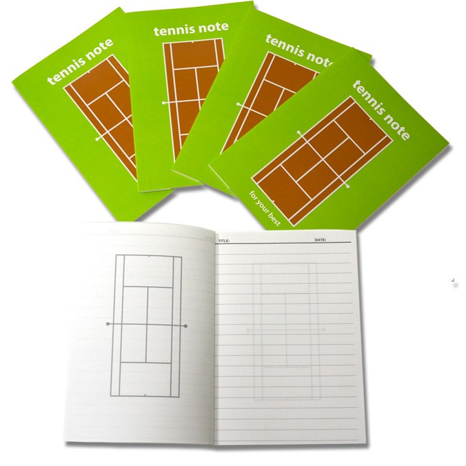テニスノート（グリーン）/tennis note（1冊）[作戦ノート/連絡帳/卒業